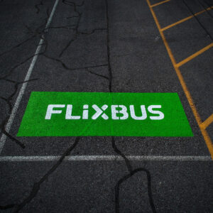 Markenfarbe grün von flixbus