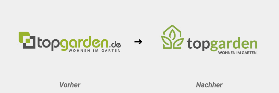 redesign beispiel logo Gartencenter