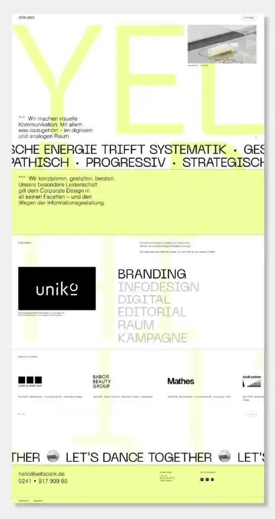 Onepager Website Beispiel 1