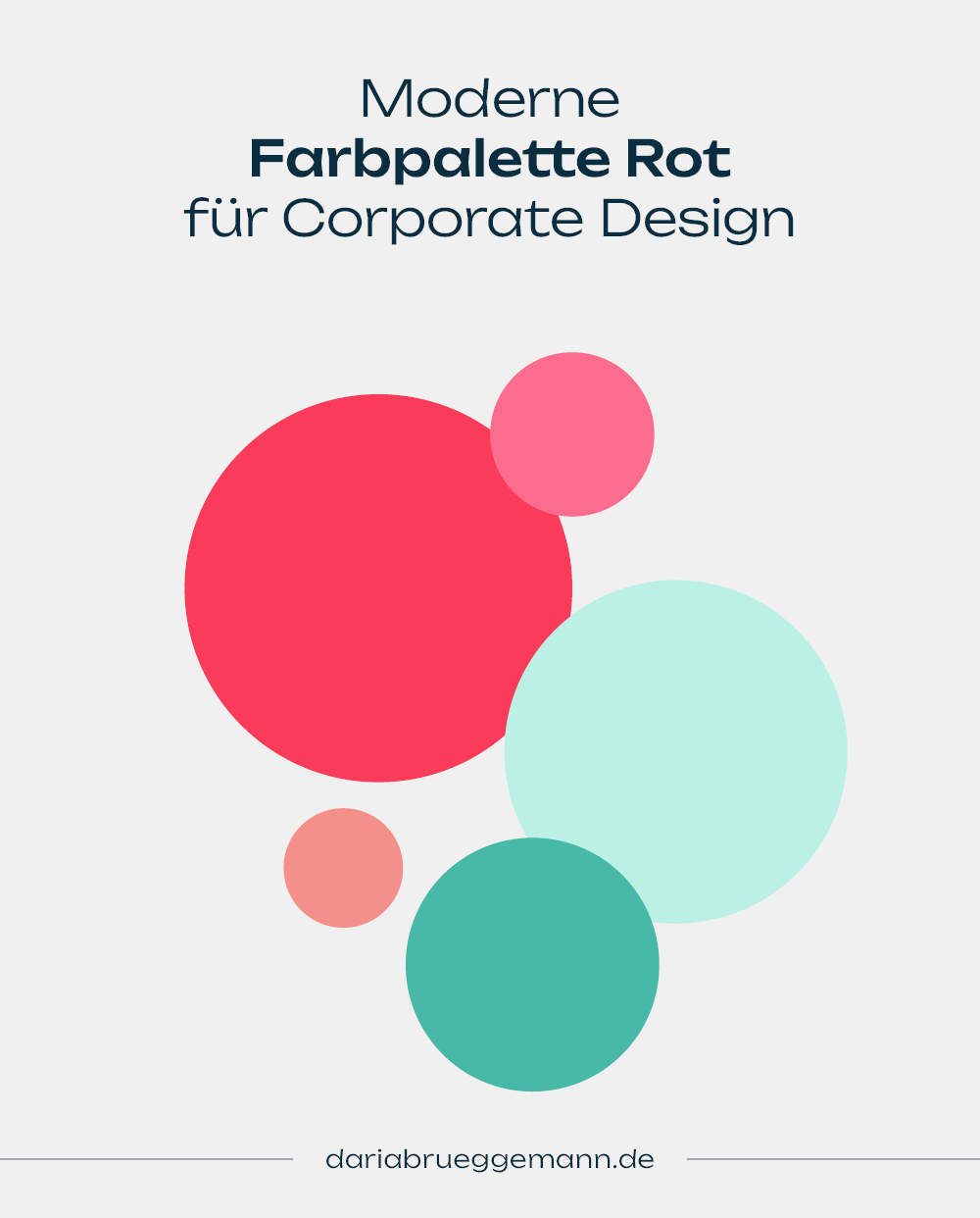 Farbpalette rot - frisch, knallig