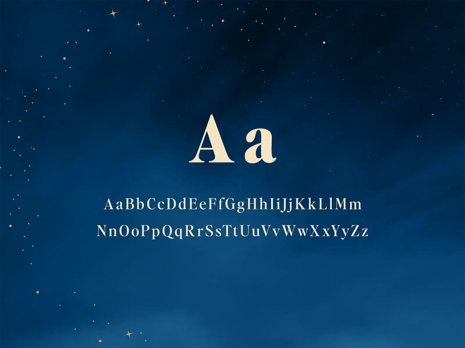 Typographie für dunkles Galaxien-Branding