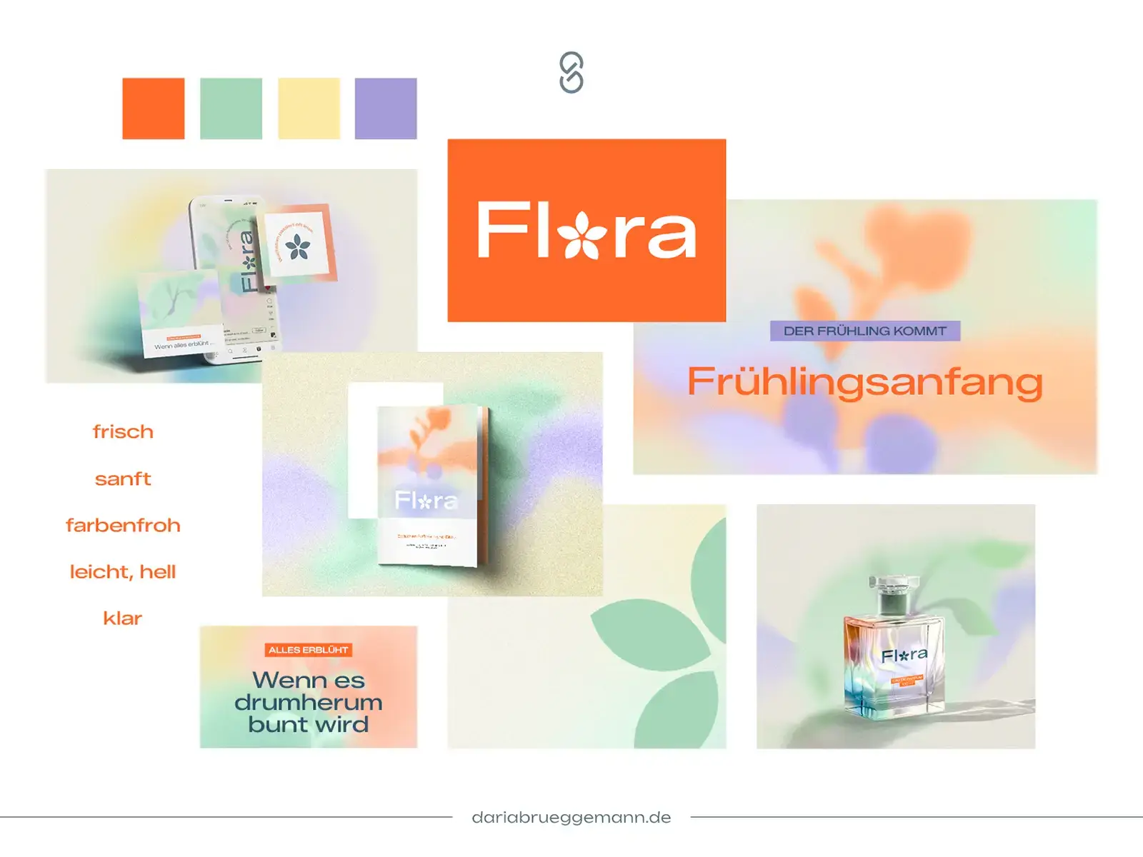 Moodboard des Frühlingsbrandings "Flora"