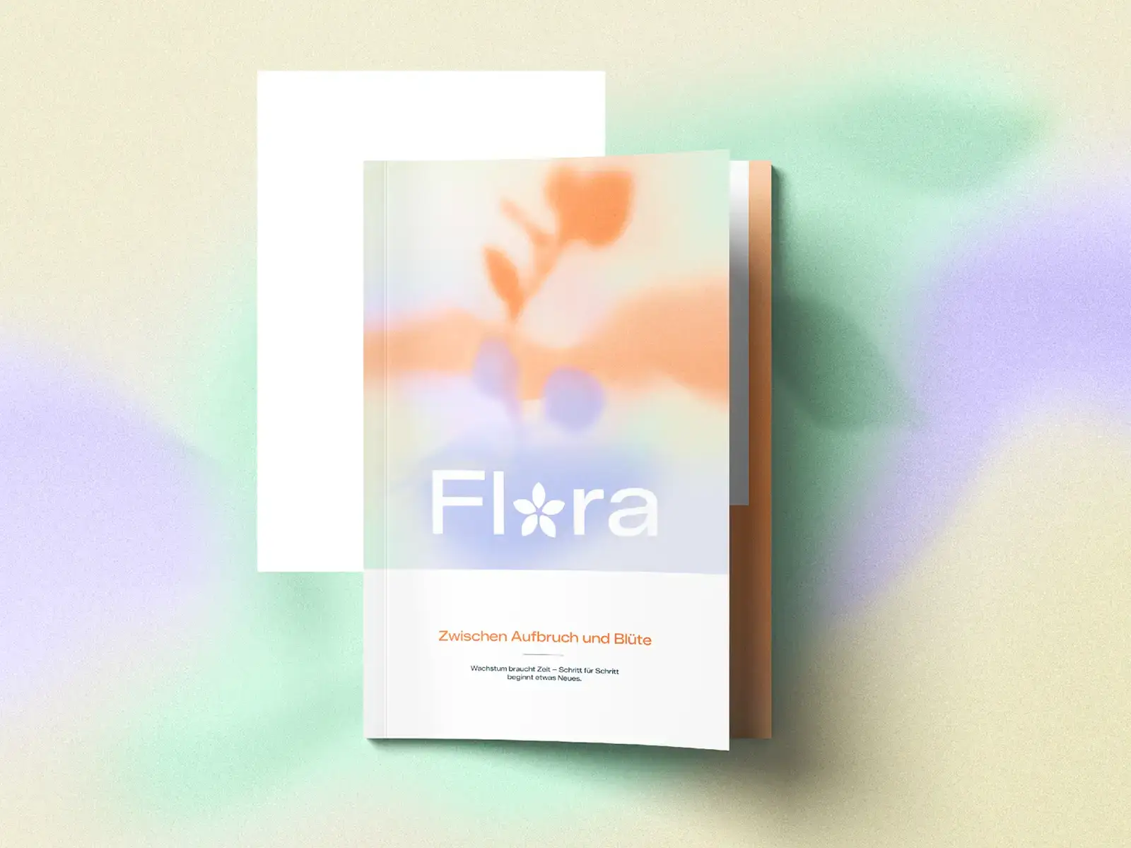 Magazin-Mockup des Frühlingsbrandings "Flora"