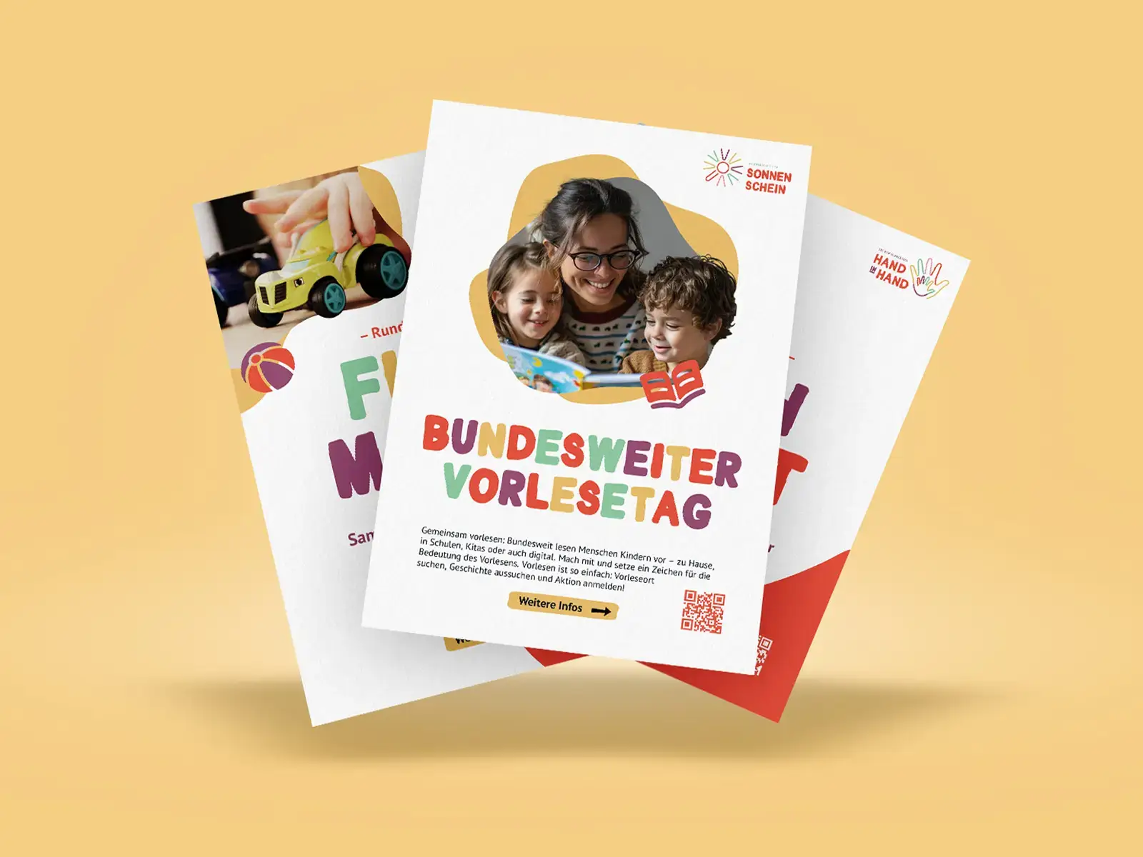 Mockup von einem Kita Design Flyer
