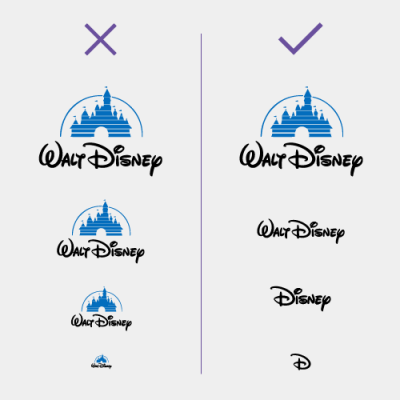 Walt disney Logo responsive